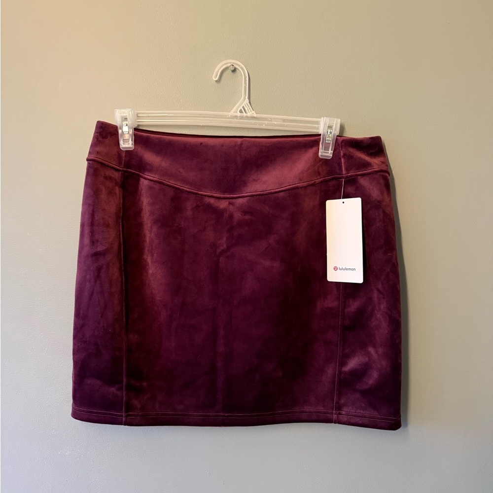 NWT Lululemon Women's Velvet Scuba Skirt XL - Picture 2 of 4